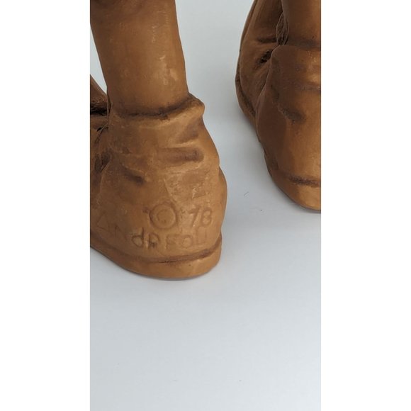 Vintage 1978 Andreoli Clown Poly-resin Figurine 10” Playing Guitar Circus Art - Picture 14 of 15